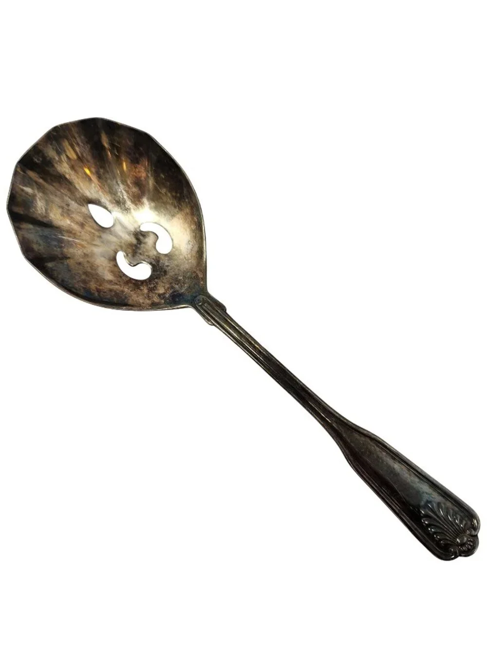 Replacement Vintage Coventry Shell Silverplate Retroneu Pierced‎ Casserole Spoon